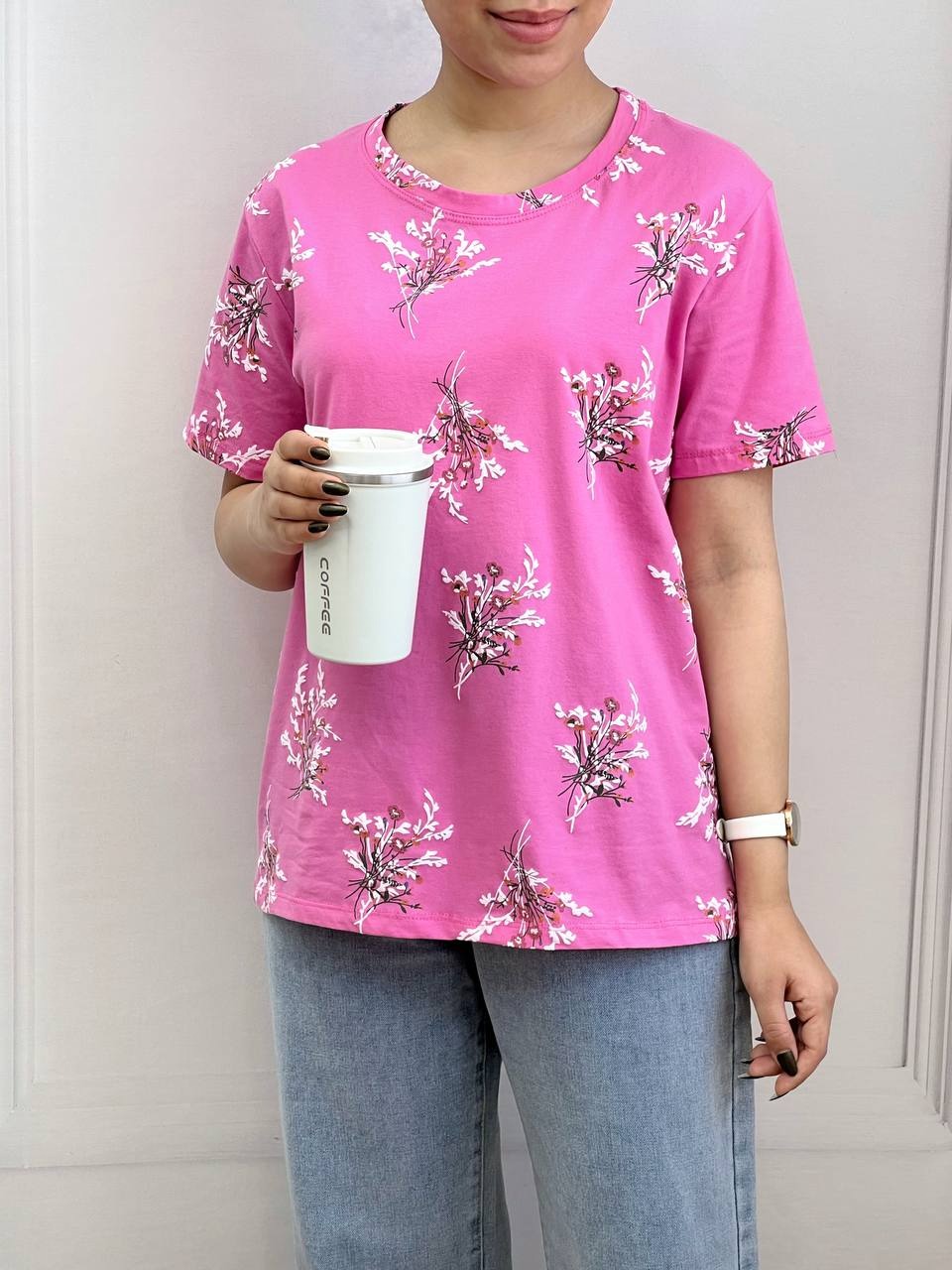 تیشرت گل برجسته وارداتی کد 3665