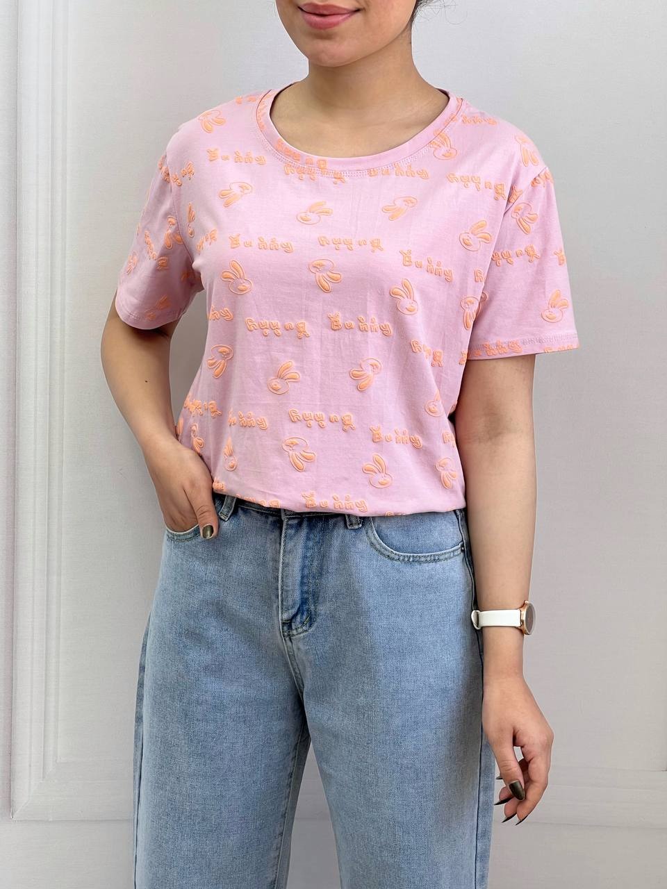 تیشرت گل برجسته وارداتی کد 3665