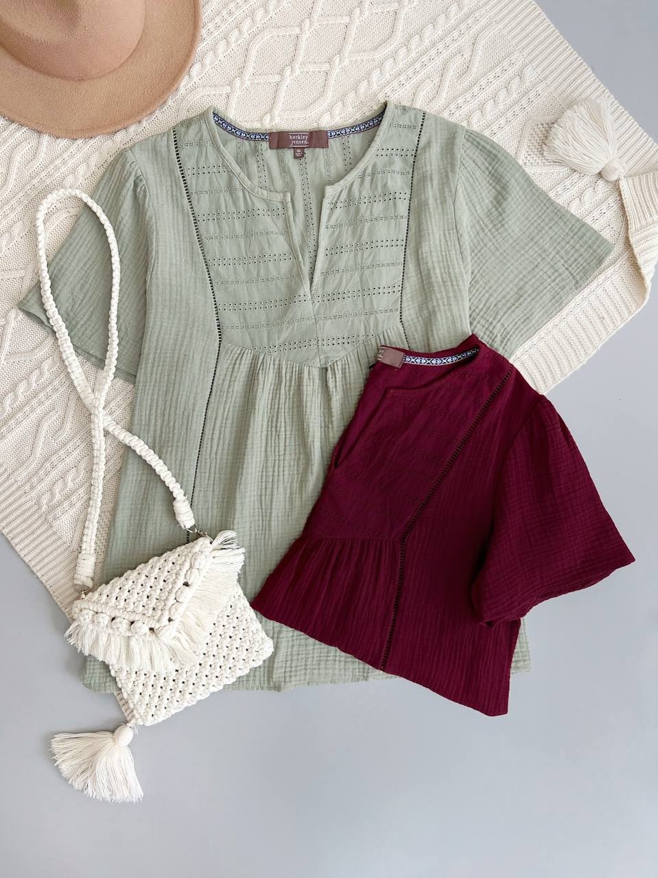 شومیز نخ موسلین وارداتی کد 3666