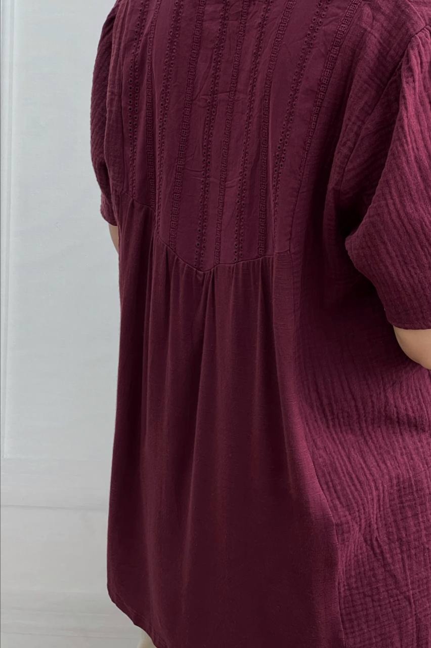 شومیز نخ موسلین وارداتی کد 3666