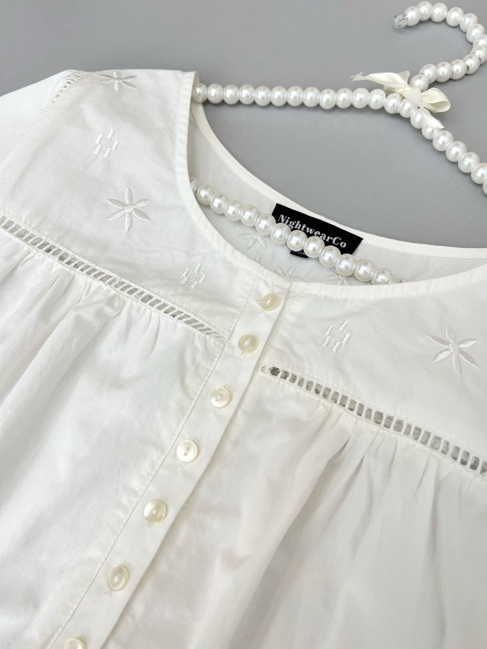 پیراهن گلدوزی تکرنگ کد 3669