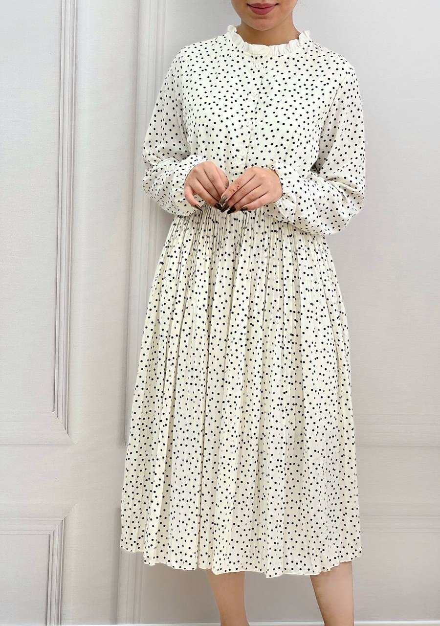 پیراهن پلیسه توپی کد 3673