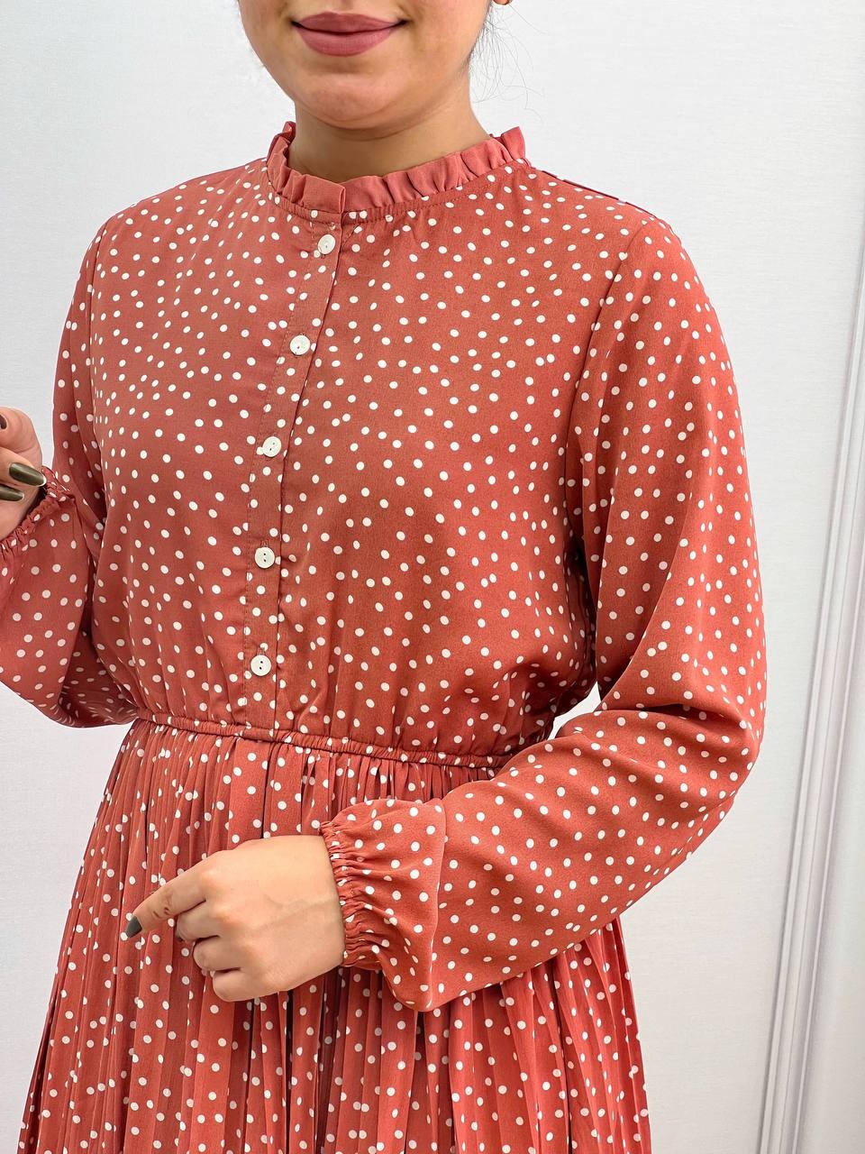 پیراهن پلیسه توپی کد 3673