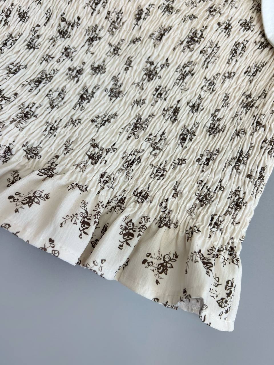 شومیز کش ماسوره گل ریز کد 3678