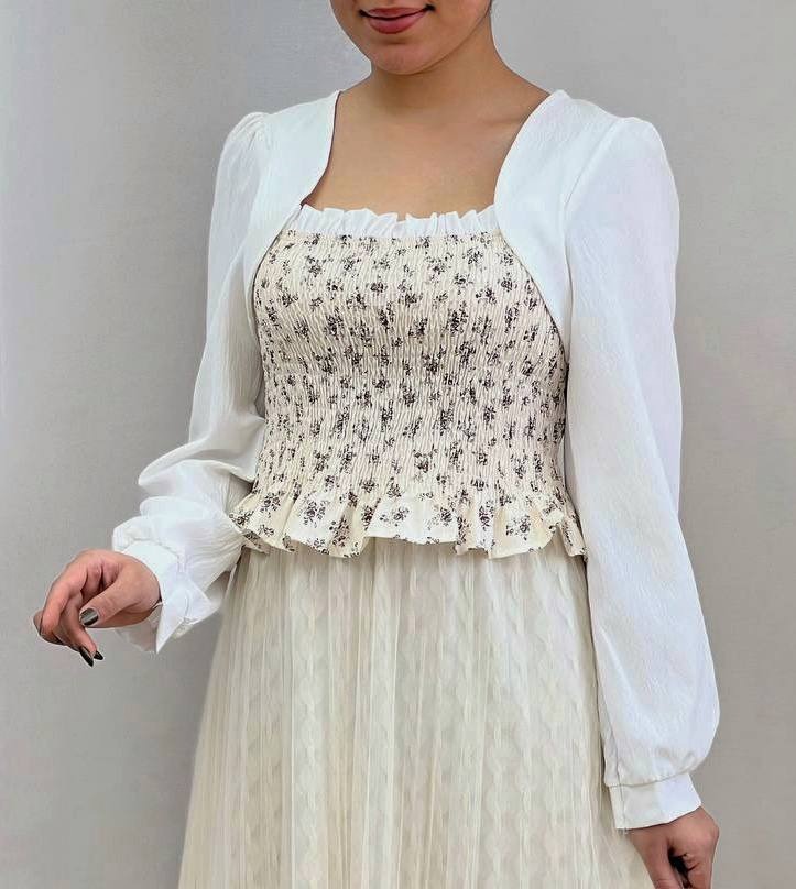 شومیز کش ماسوره گل ریز کد 3678