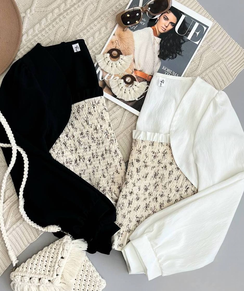 شومیز کش ماسوره گل ریز کد 3678