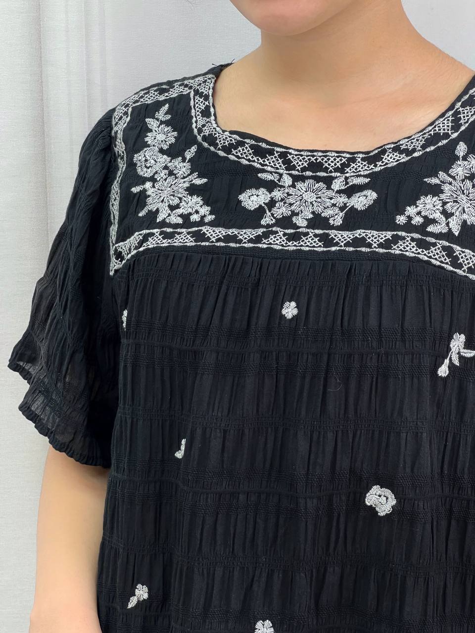 شومیز پلیسه گلدوزی شده کد 3683