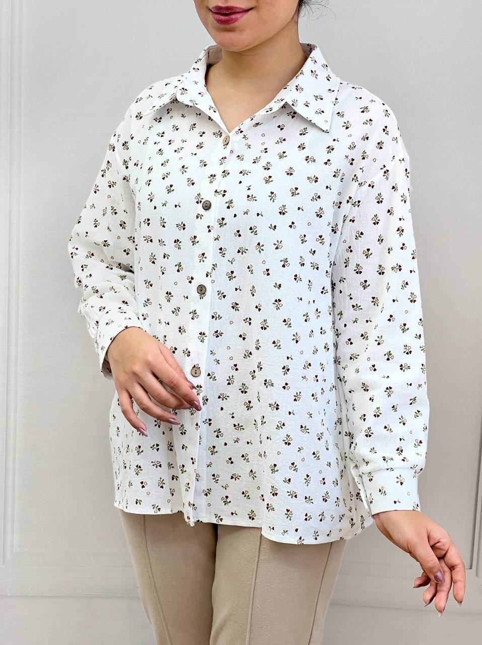 شومیز کنف طرح قلب کد 3685