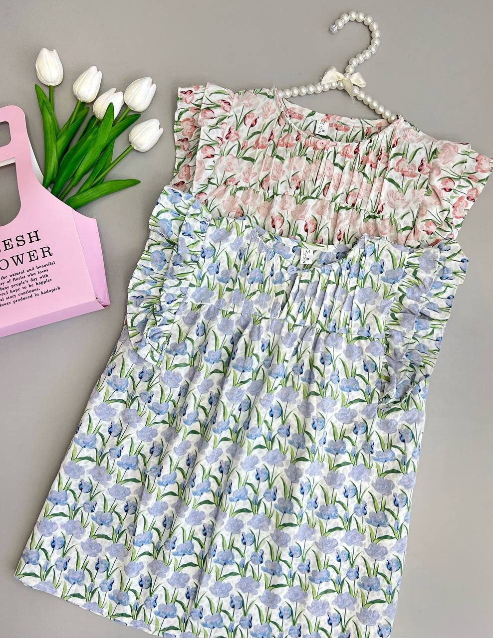 تاپ کرپ حریر گل کد 3686