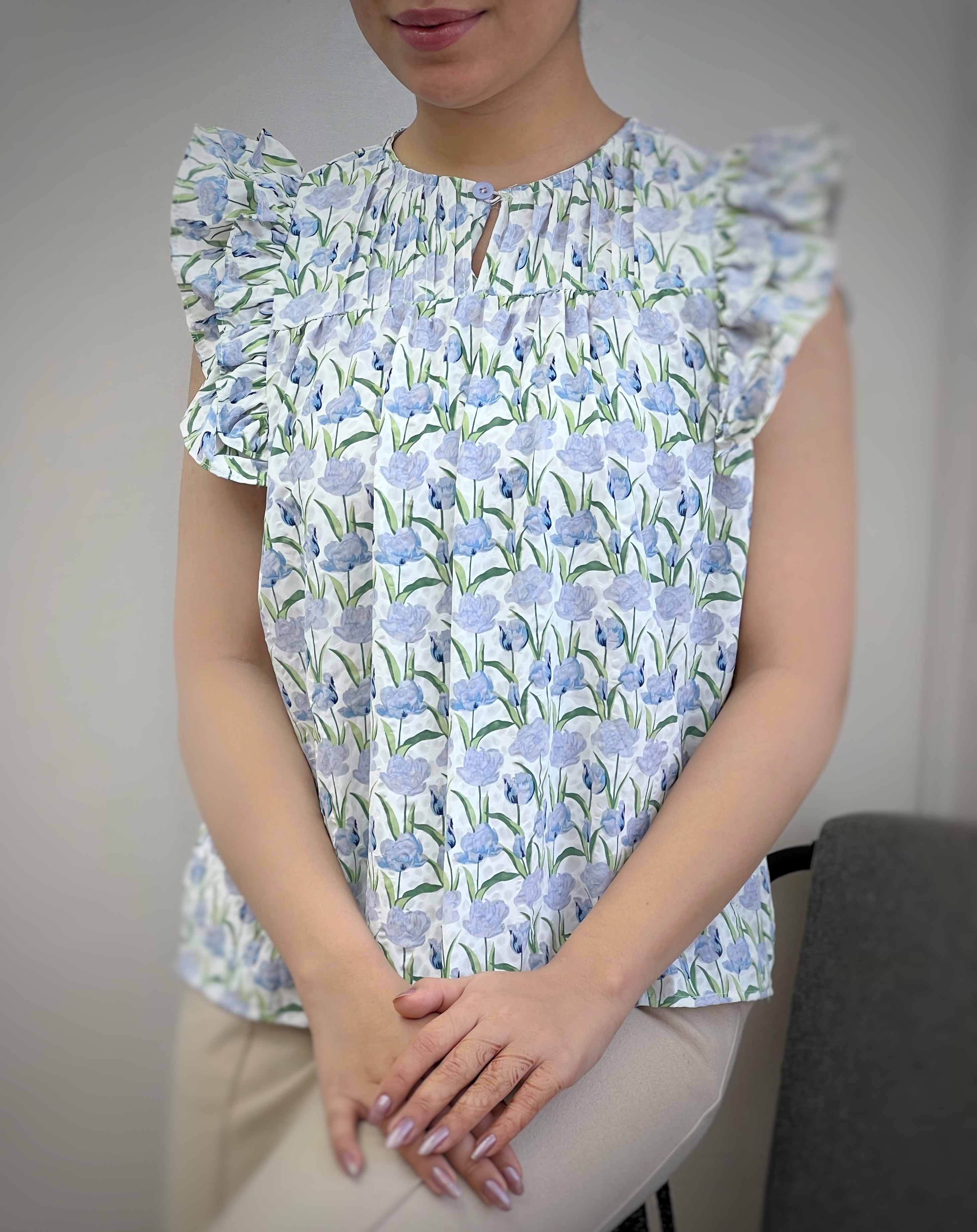 تاپ کرپ حریر گل کد 3686