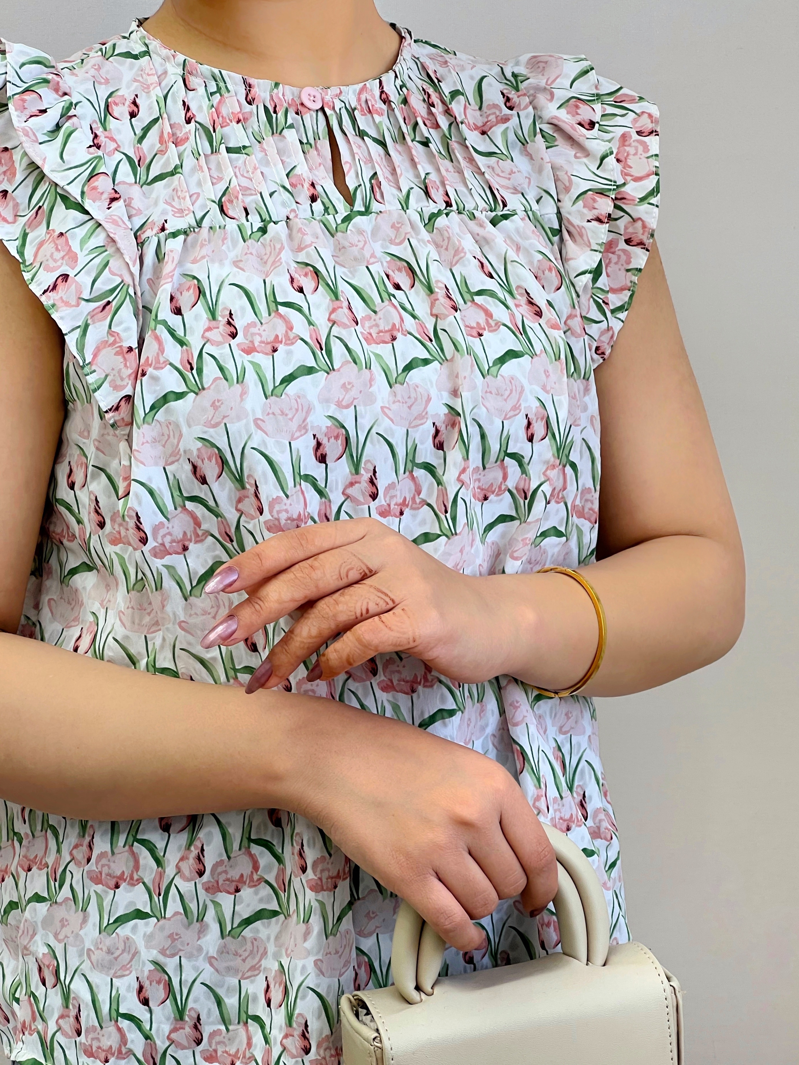 تاپ کرپ حریر گل کد 3686