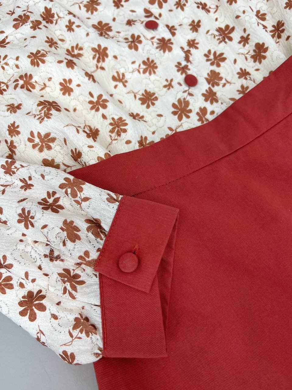 ست شومیز و دامن تکرنگ کد 3696