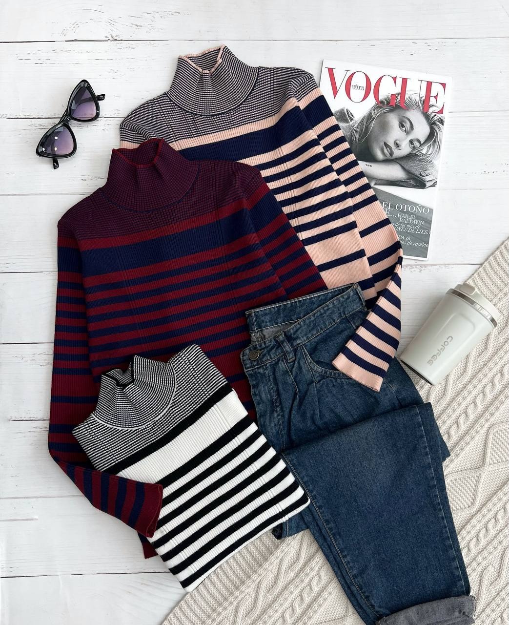 پلیور بافت راه راه مدل 3 کد 3698