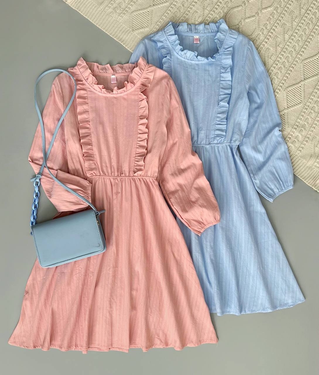 پیراهن لینن نخ گل برجسته کد 3700