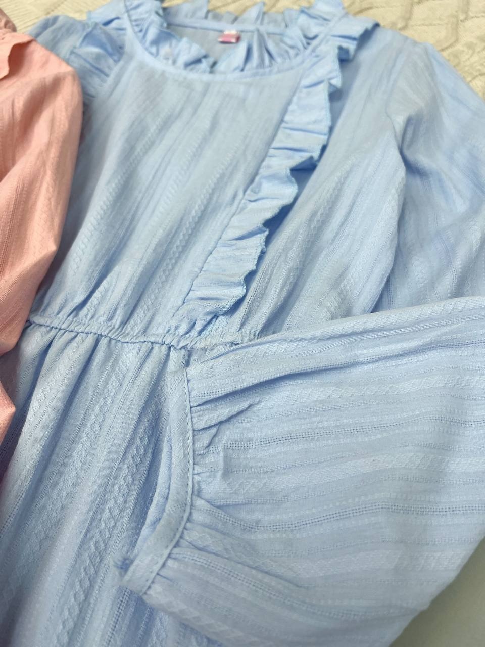 پیراهن لینن نخ گل برجسته کد 3700