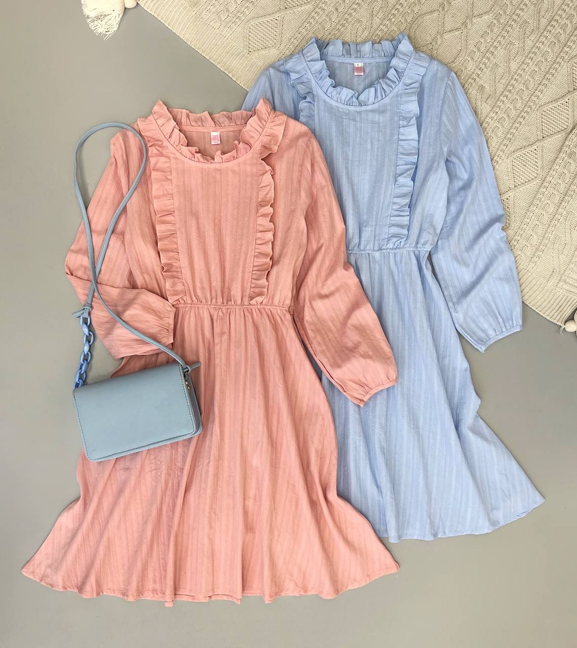 پیراهن لینن نخ گل برجسته کد 3700