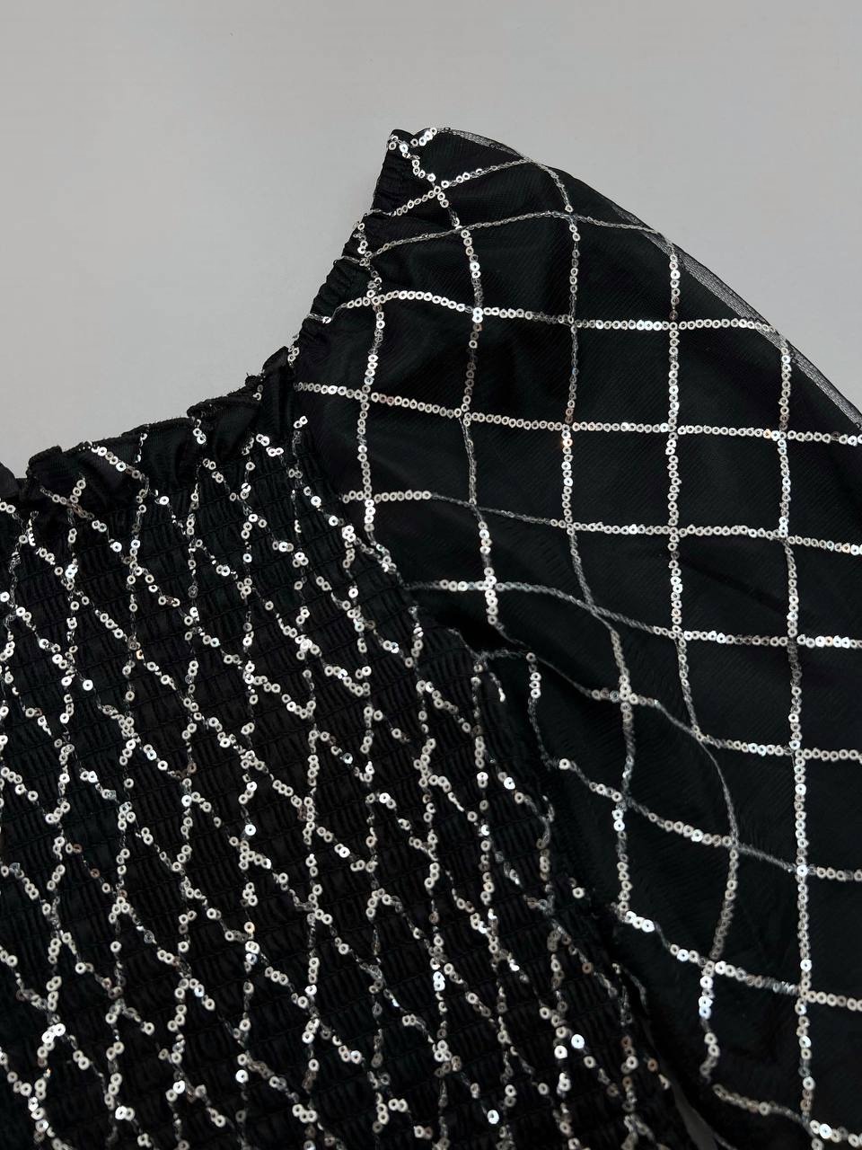 شومیز تمام پولک دولایه مدل 2 کد 3701