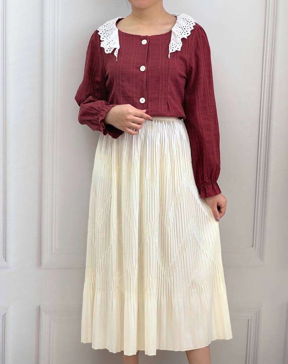 دامن پلیسه وارداتی کد 3702