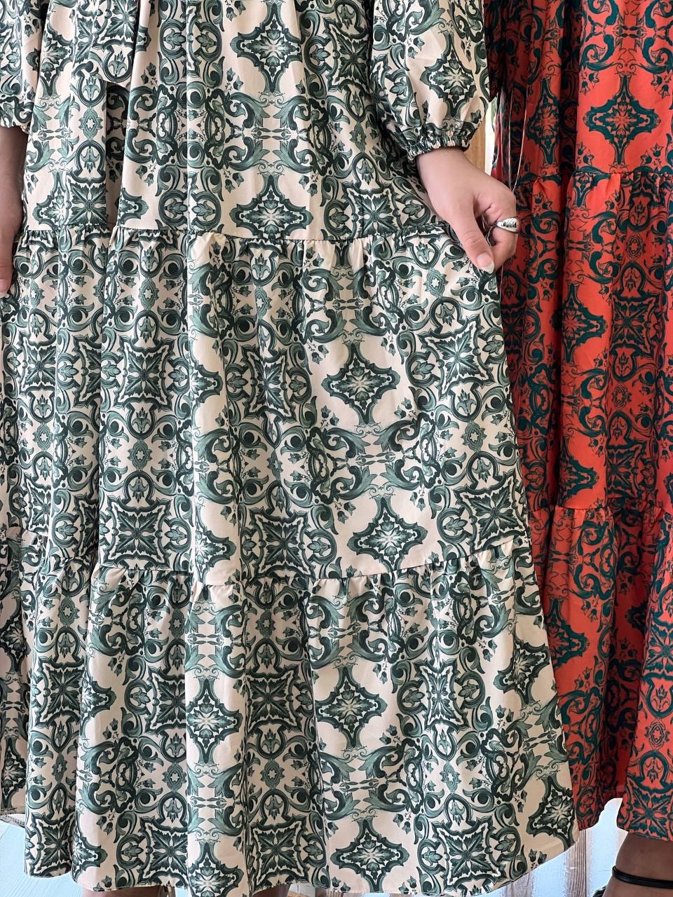 پیراهن سه چین کرپ کد 3703