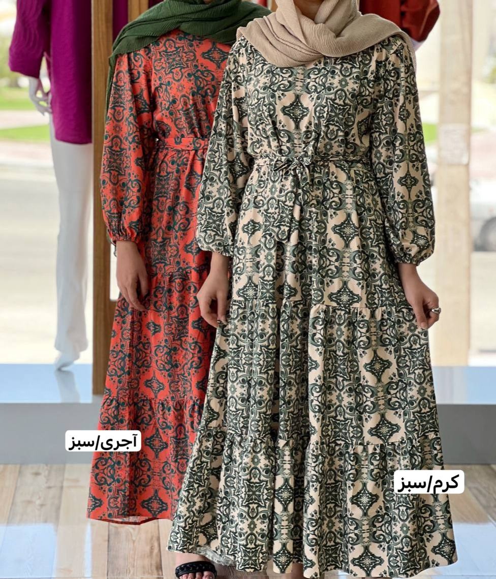 پیراهن سه چین کرپ کد 3703