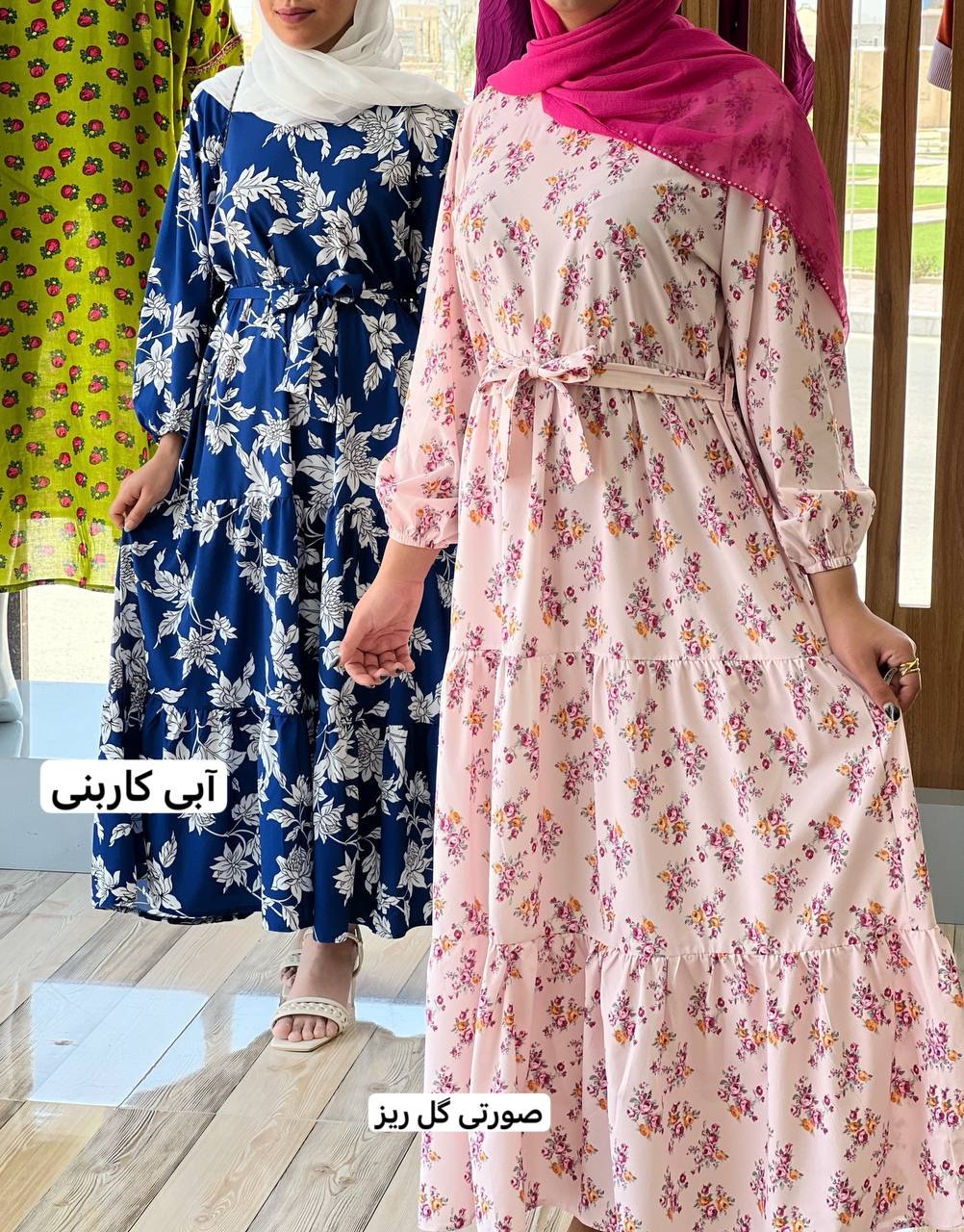 پیراهن سه چین کرپ کد 3703