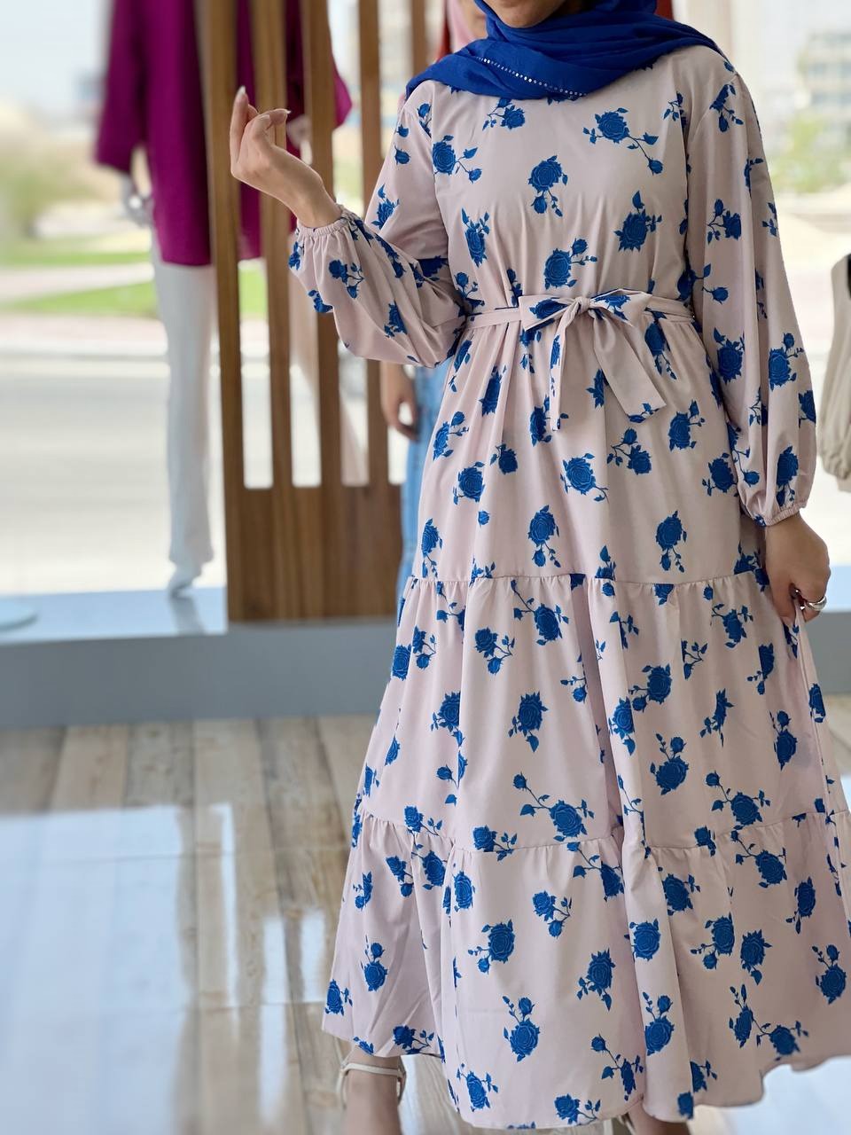 پیراهن سه چین کرپ کد 3703