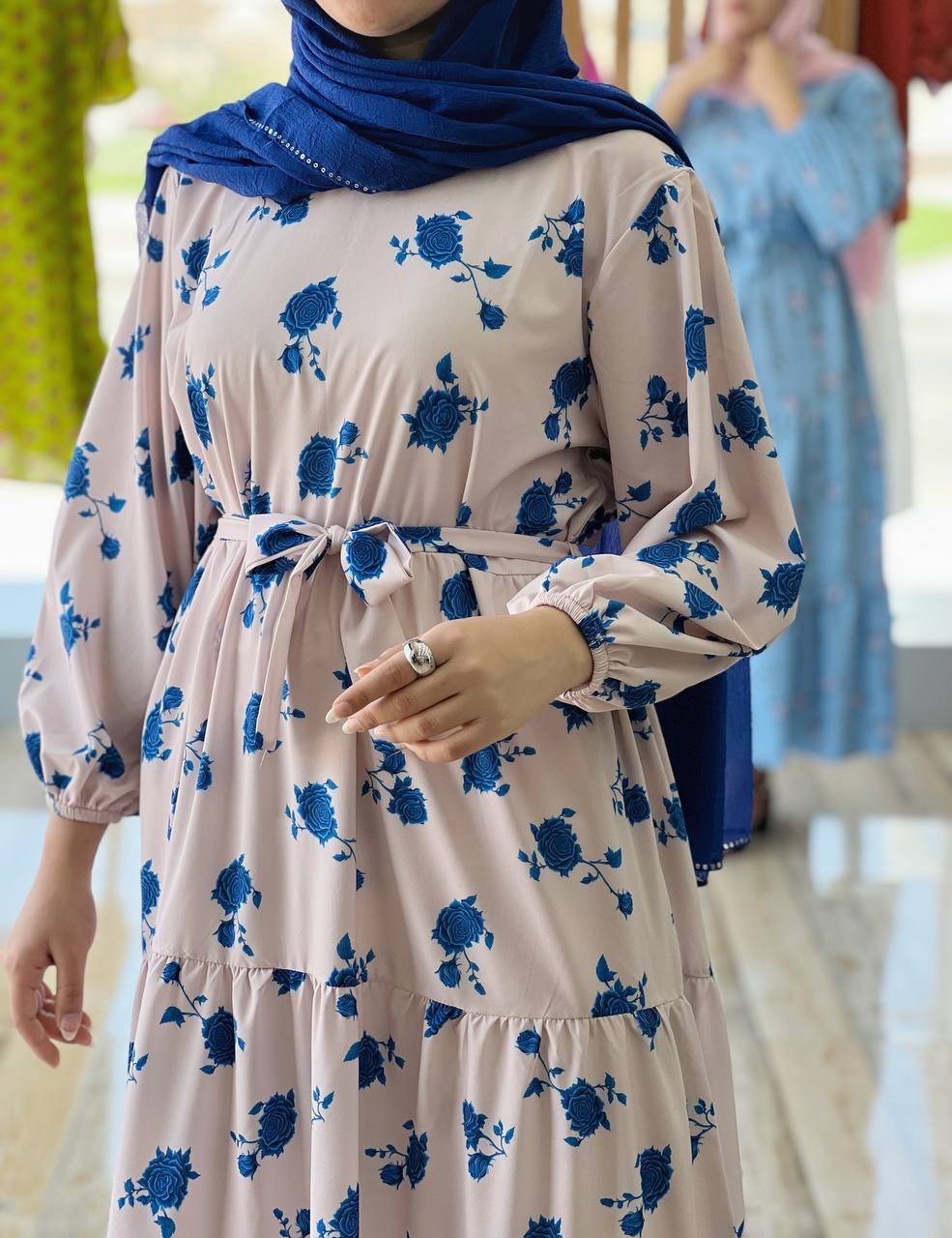 پیراهن سه چین کرپ کد 3703