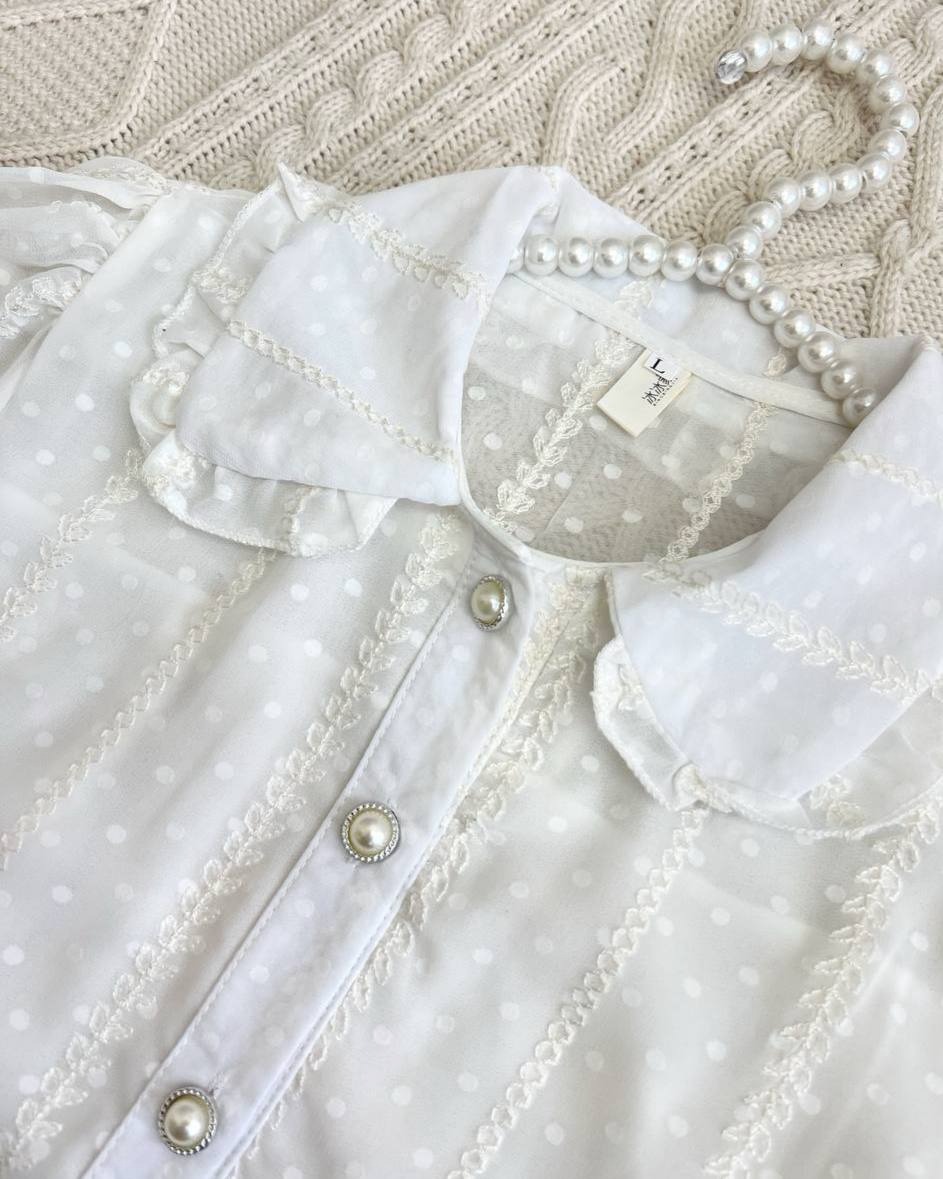 شومیز اشکی گلدوزی شده کد 3706