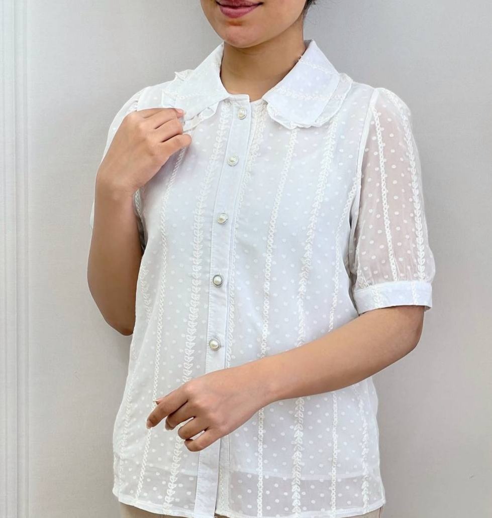 شومیز اشکی گلدوزی شده کد 3706