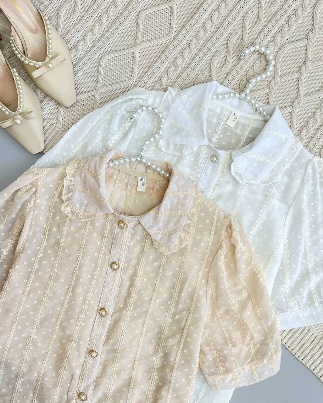 شومیز اشکی گلدوزی شده کد 3706