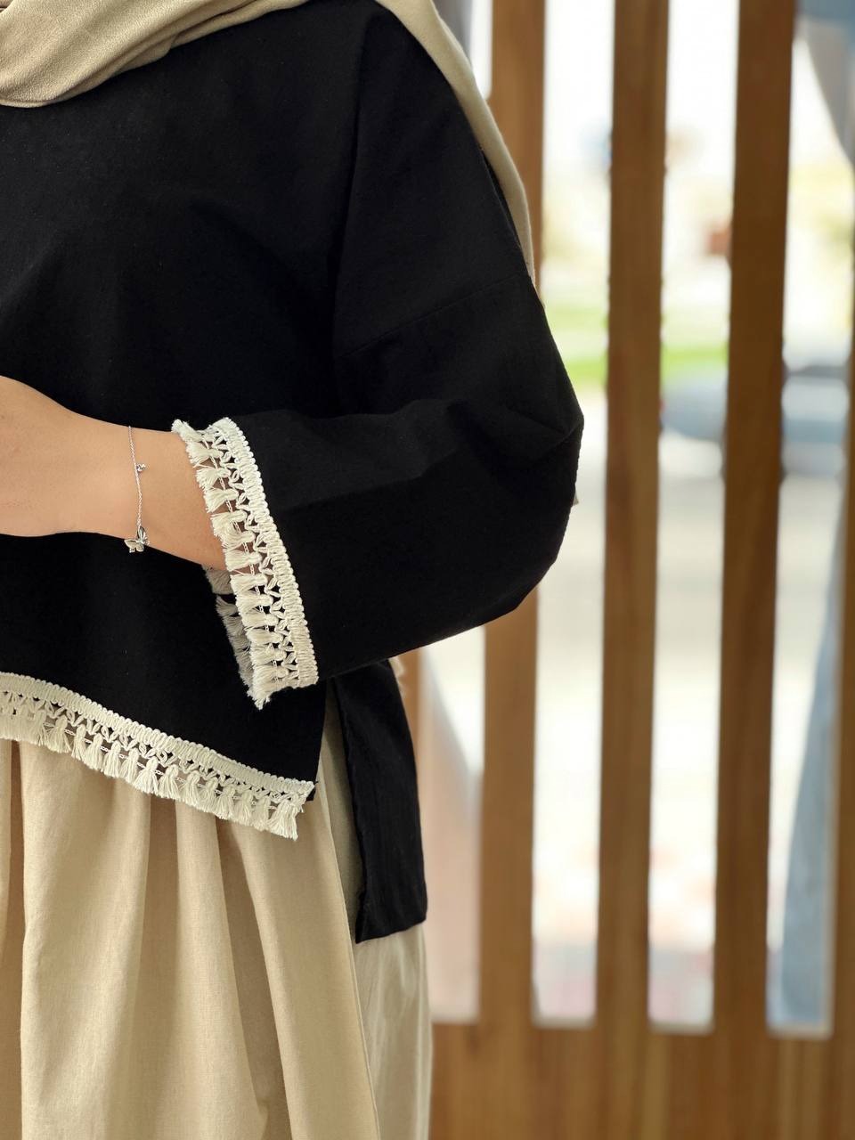 ست شومیز و دامن لینن کد 3713