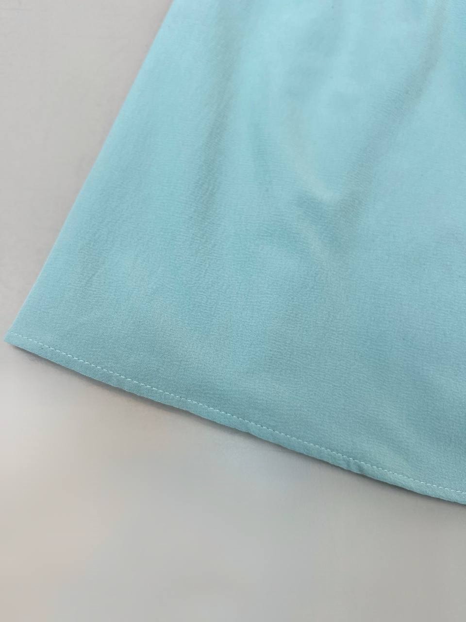 پیراهن کرپ سرشانه پاپیون کد 3714