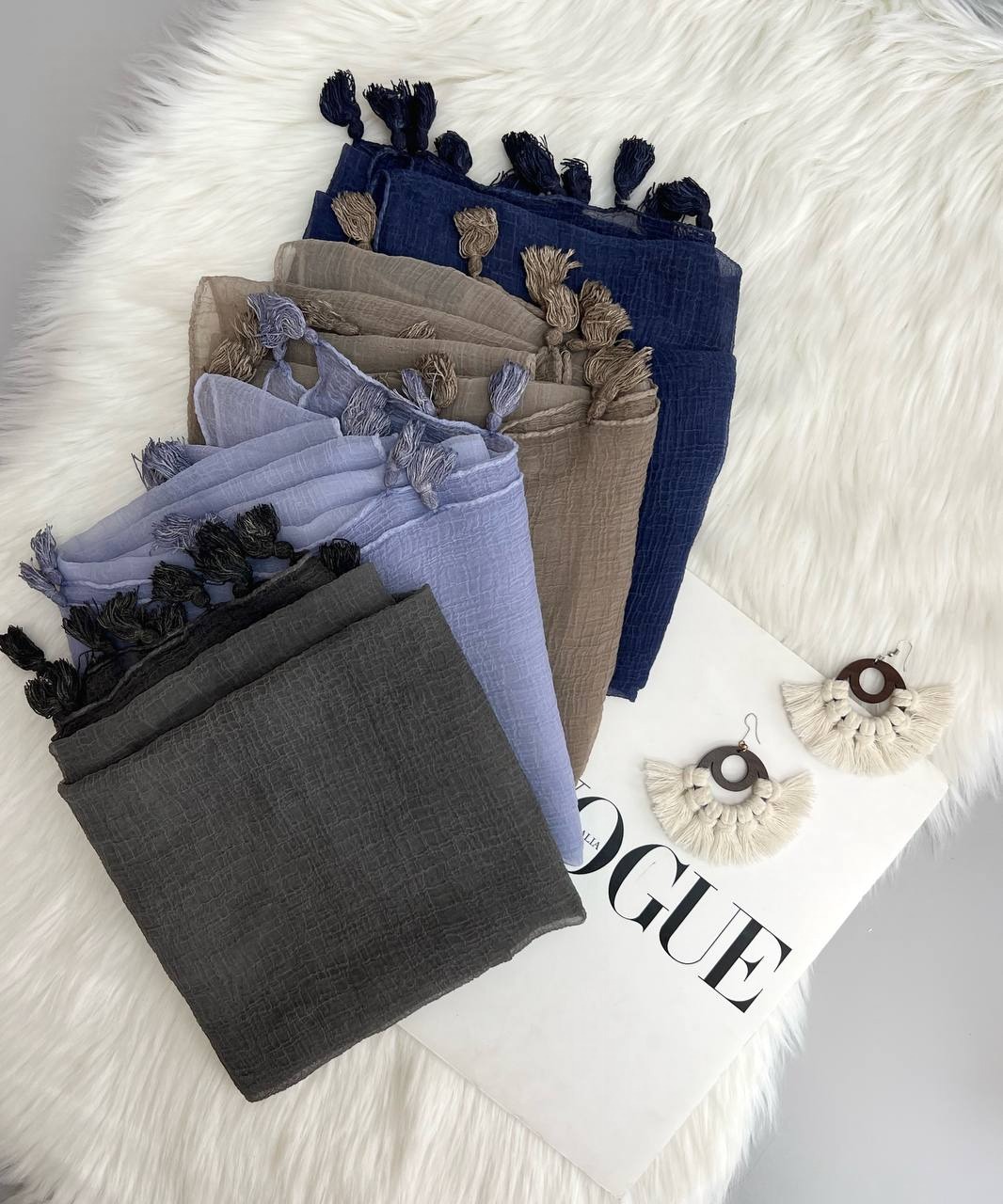 شال وارداتی حریر کد 3715