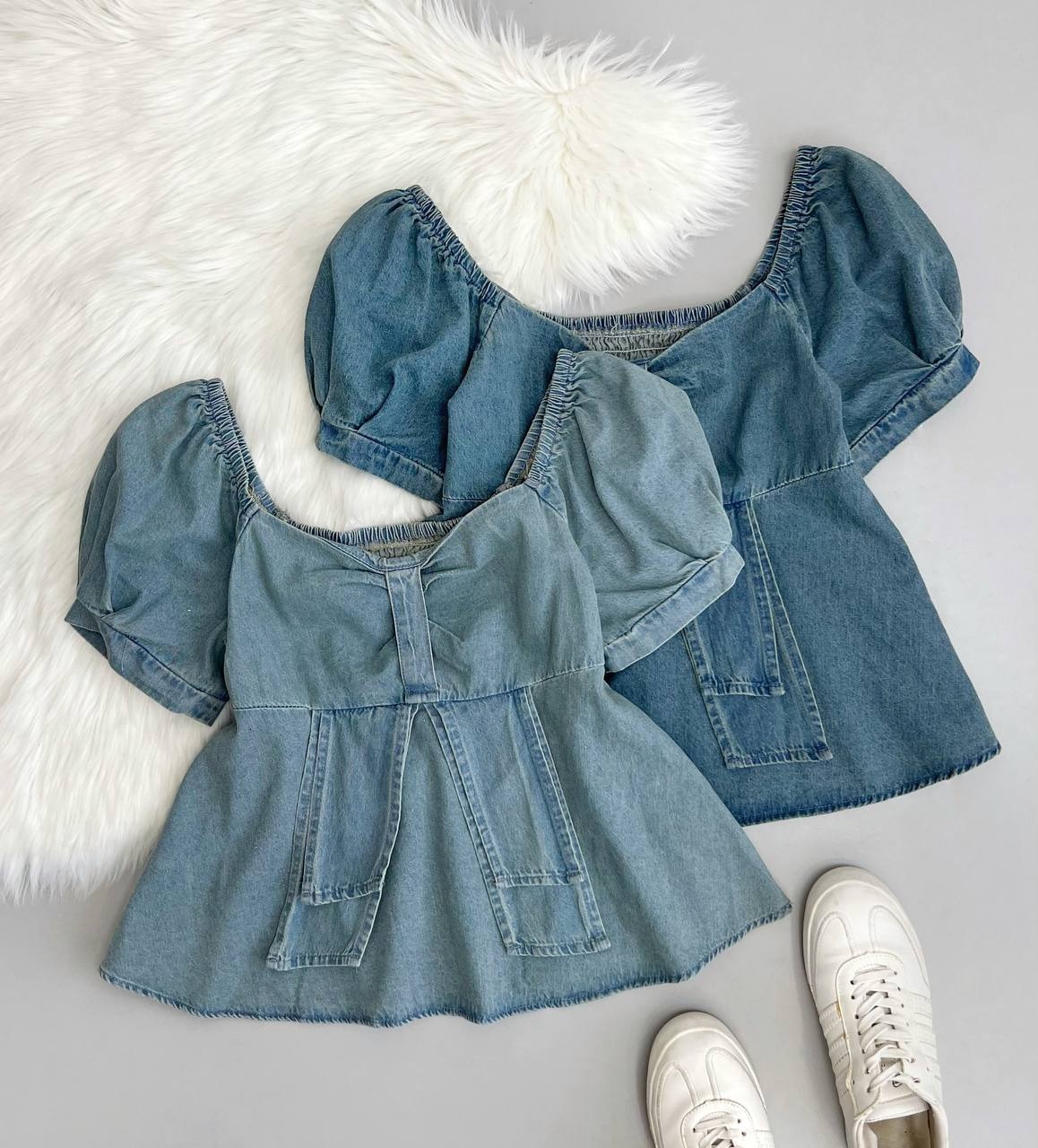 شومیز جین مدل 3 کد 3716