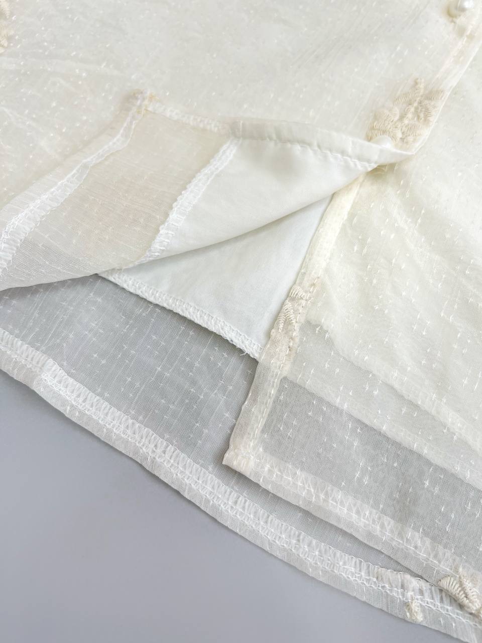 شومیز حریر شاین گلدوزی شده کد 3717