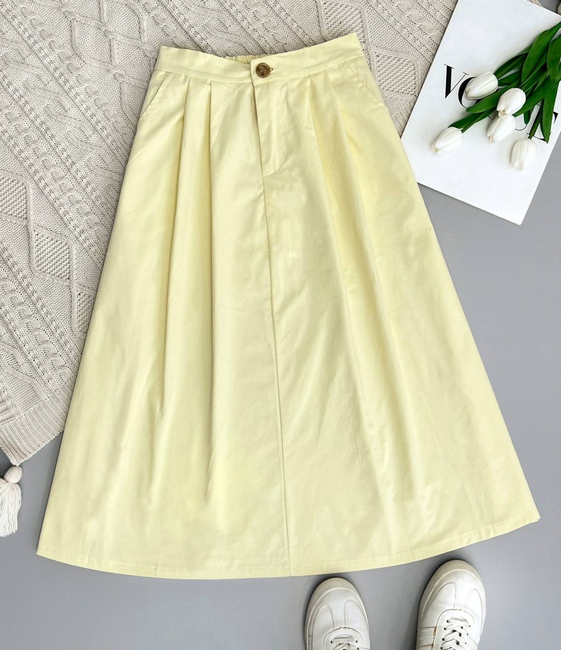 دامن جلو پیلی تک رنگ کد 3719