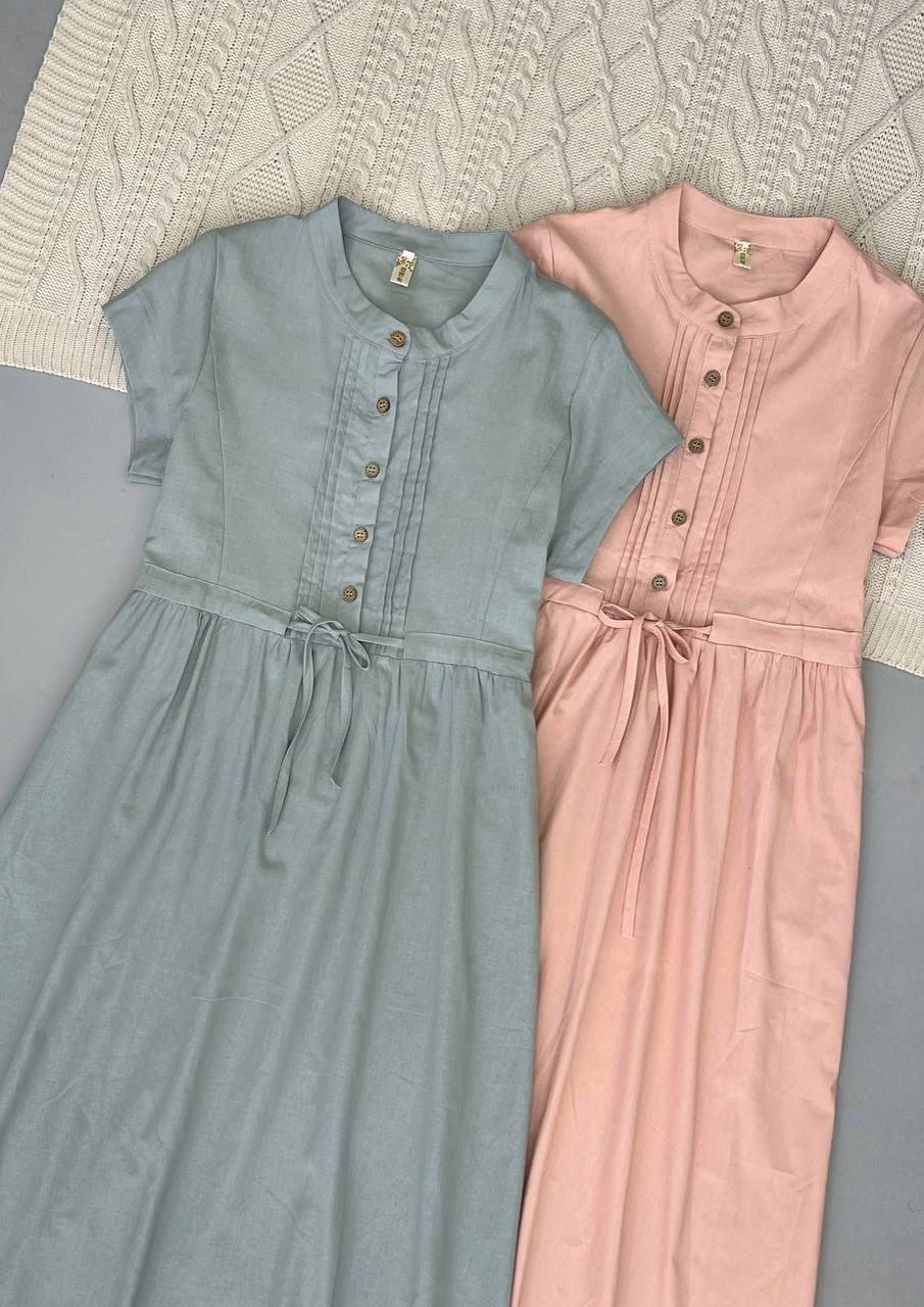 پیراهن جلو دکمه کنف نخ کد 3720