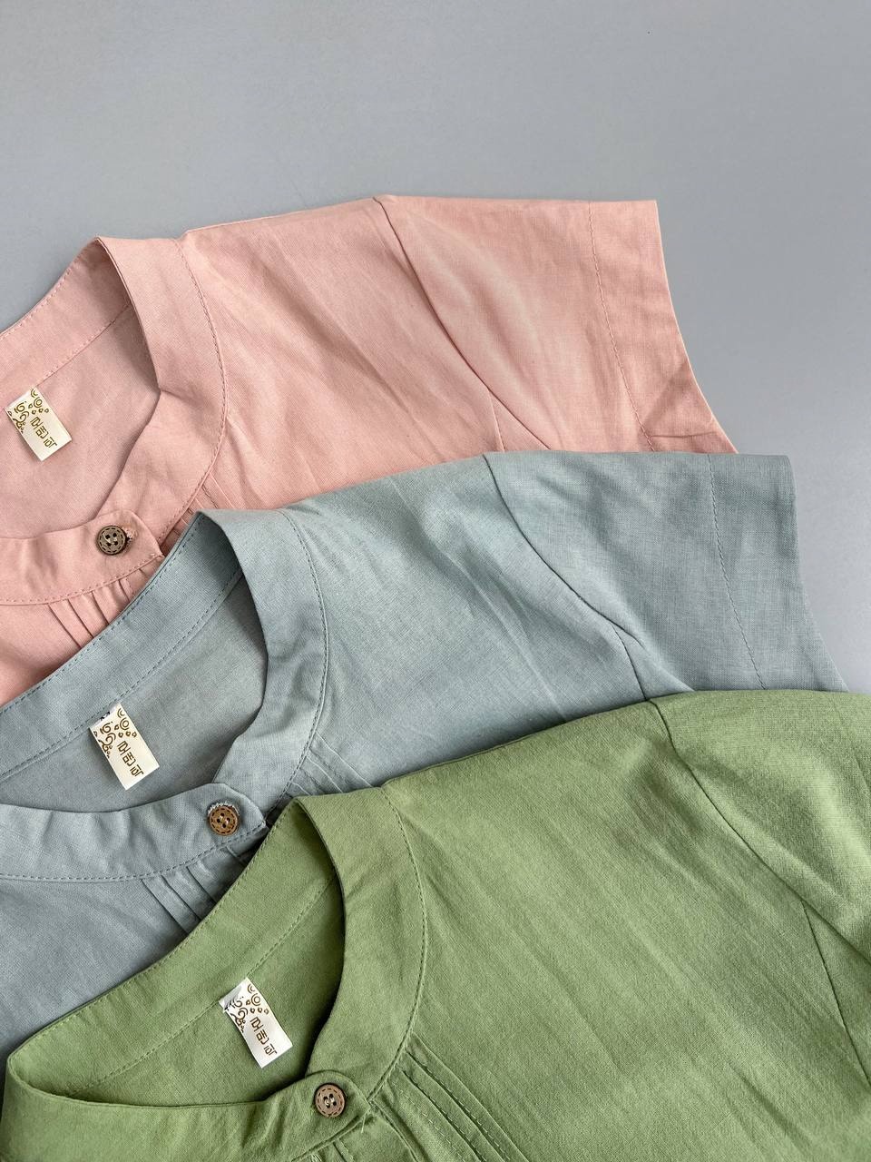 پیراهن جلو دکمه کنف نخ کد 3720