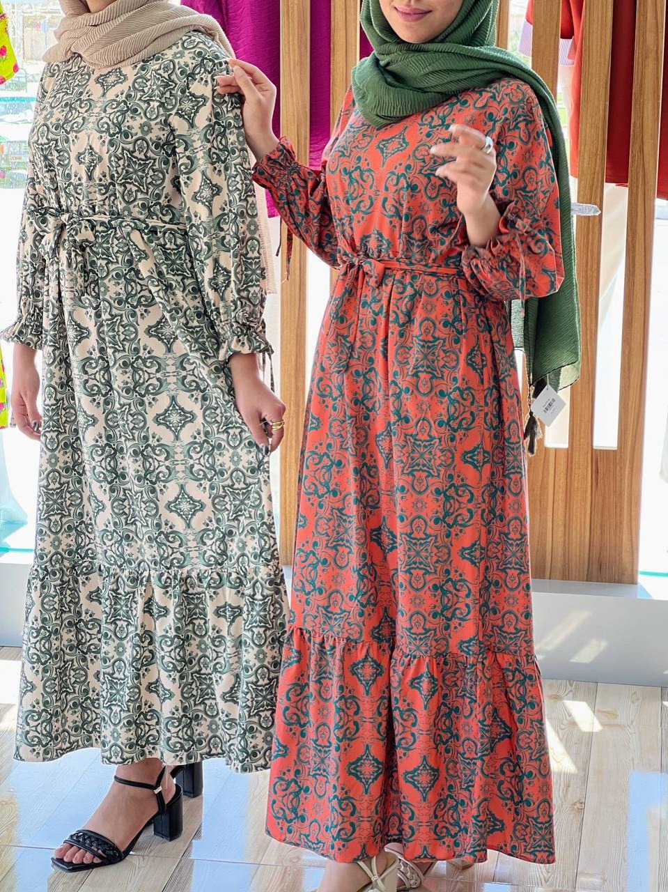 پیراهن دو چین کرپ کد 3728