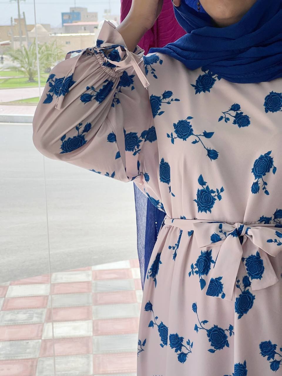 پیراهن دو چین کرپ کد 3728