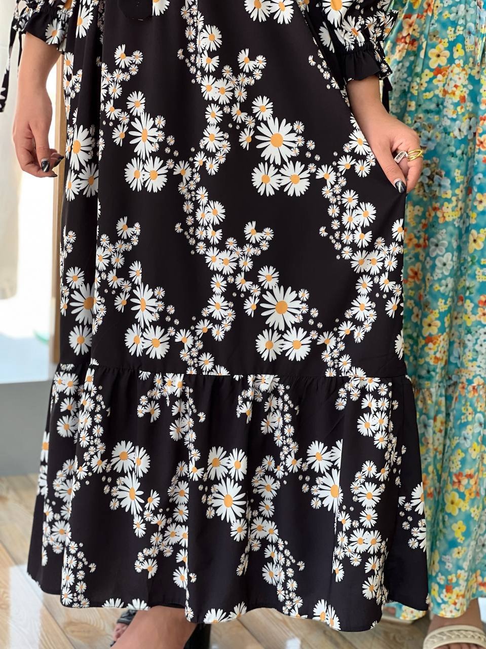 پیراهن دو چین کرپ کد 3728