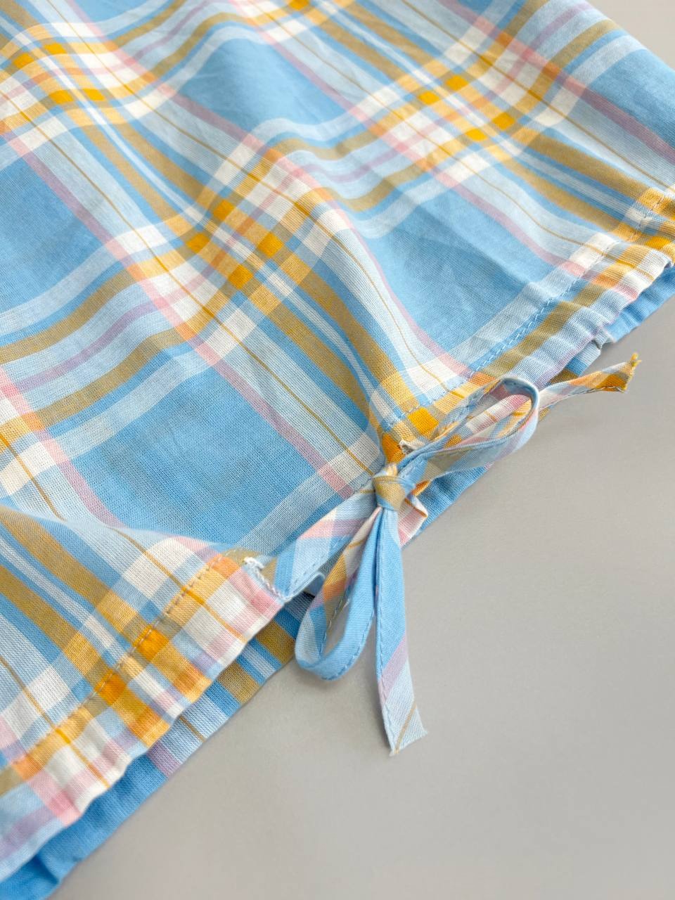 شومیز تمام نخ چهارخونه کد 3730