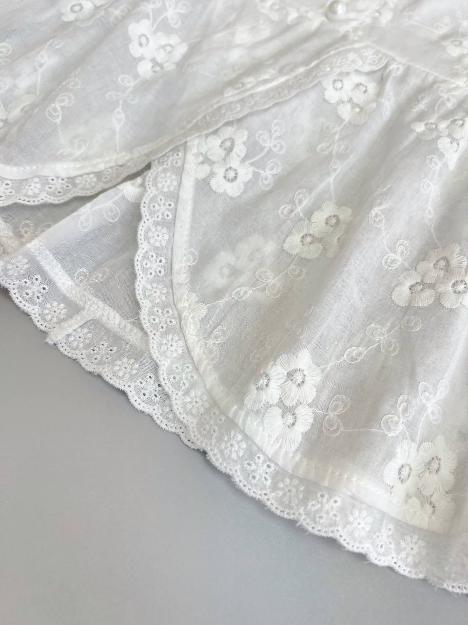 شومیز خامه دوزی تکرنگ کد 3734