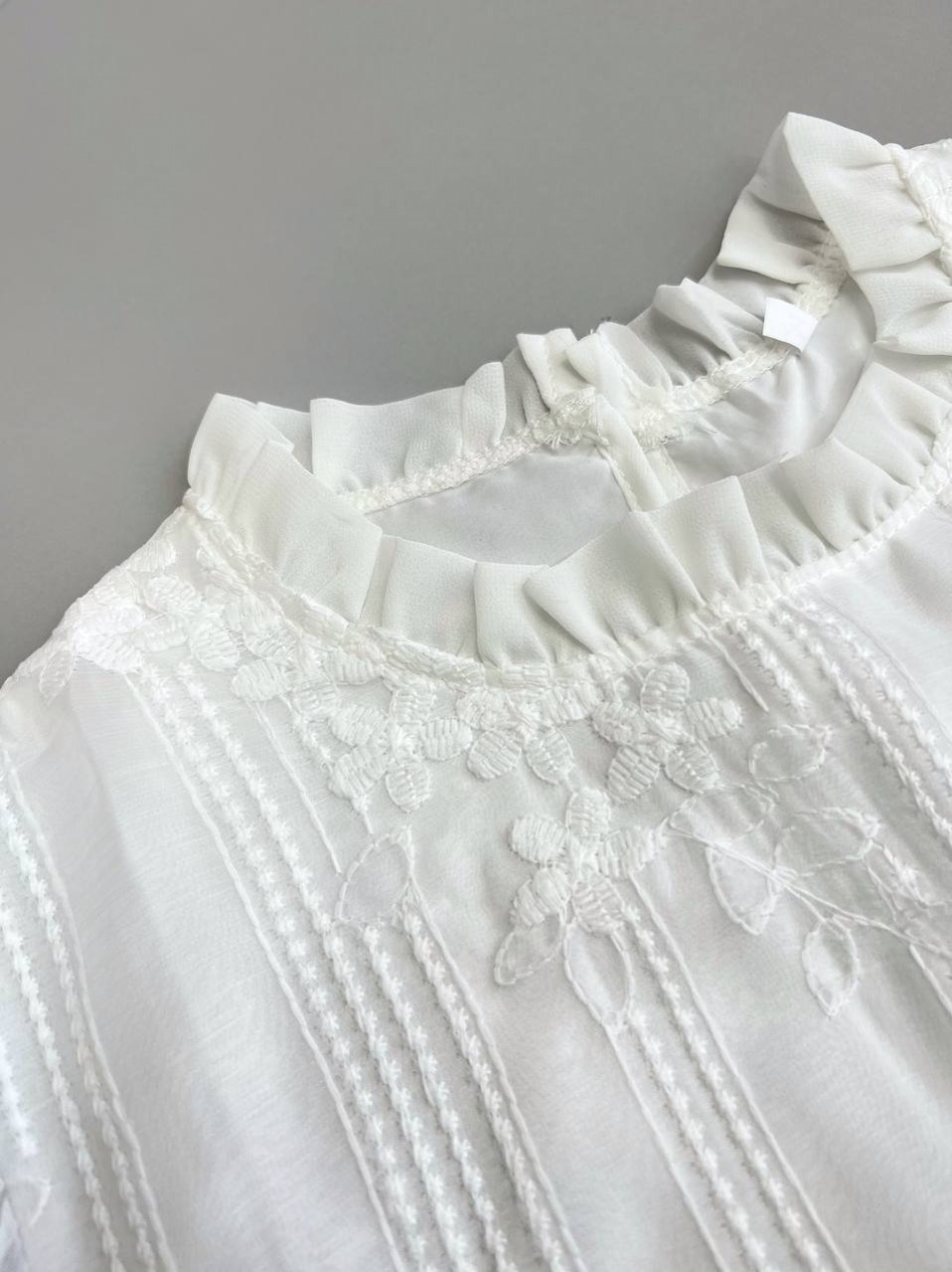 شومیز حریر گلدوزی شده کد 3736