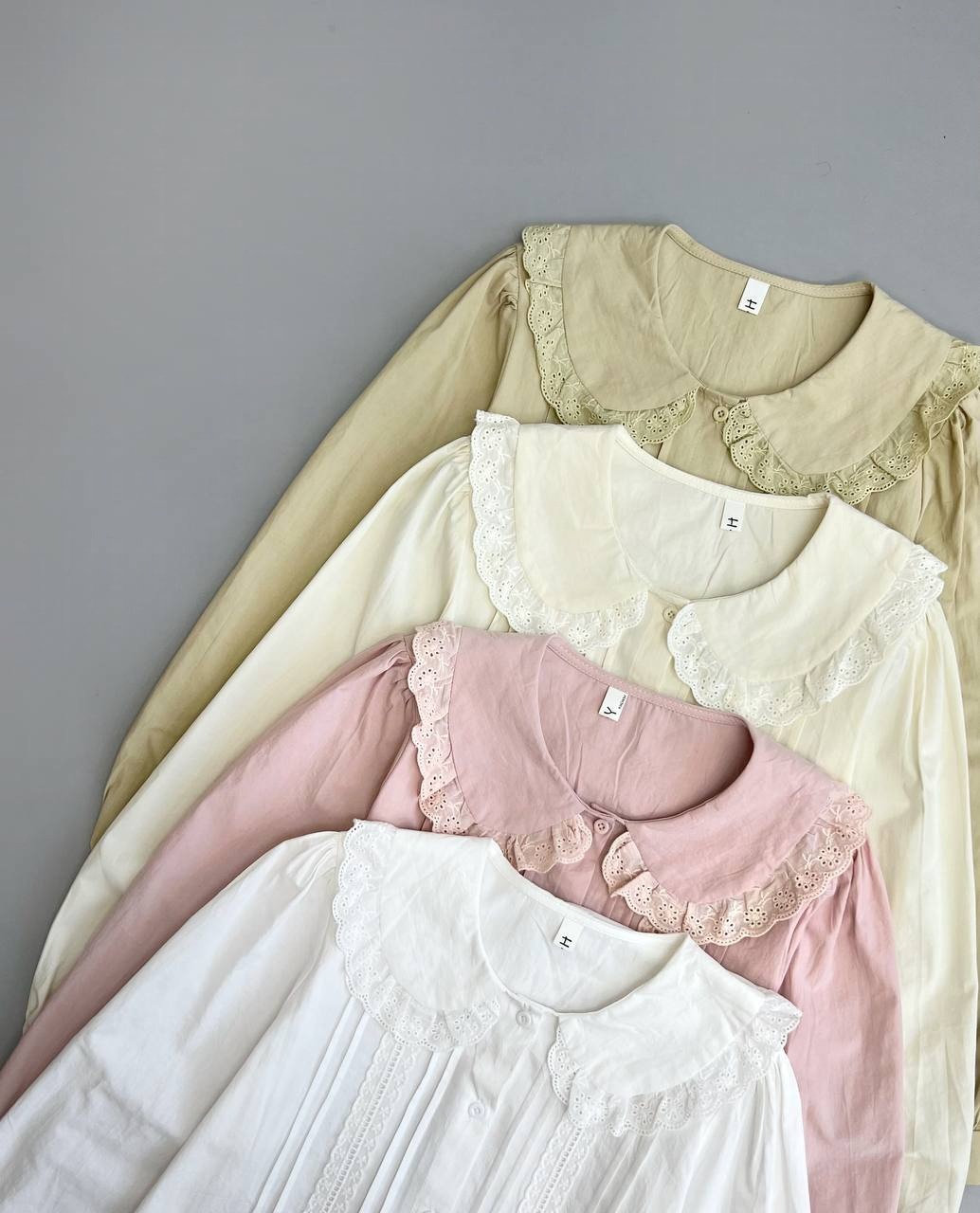 شومیز کتان نخ یقه خامه دوزی 2 کد 3738