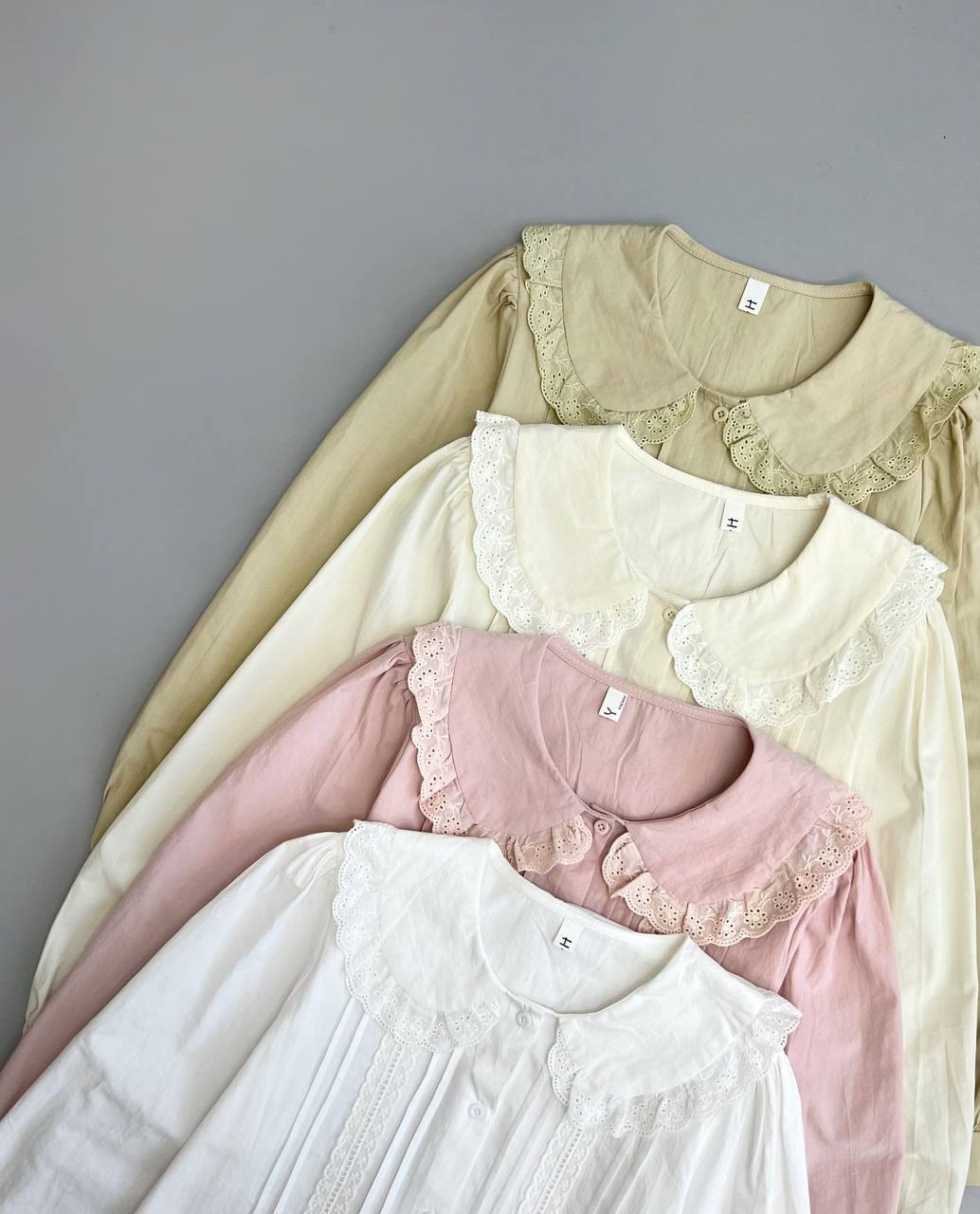 شومیز کتان نخ یقه خامه دوزی 2 کد 3738