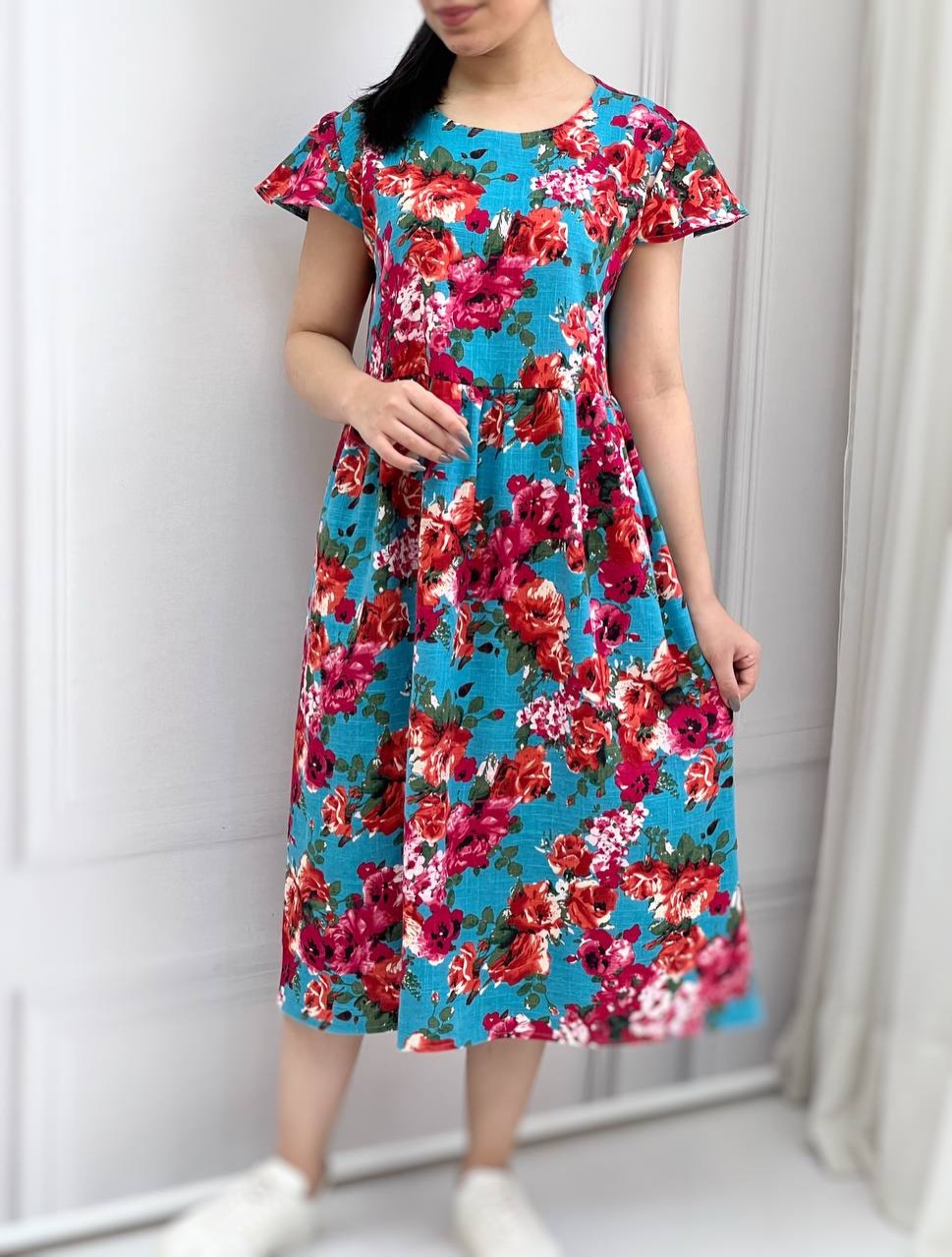 پیراهن لینن نخ هندی کد 3739