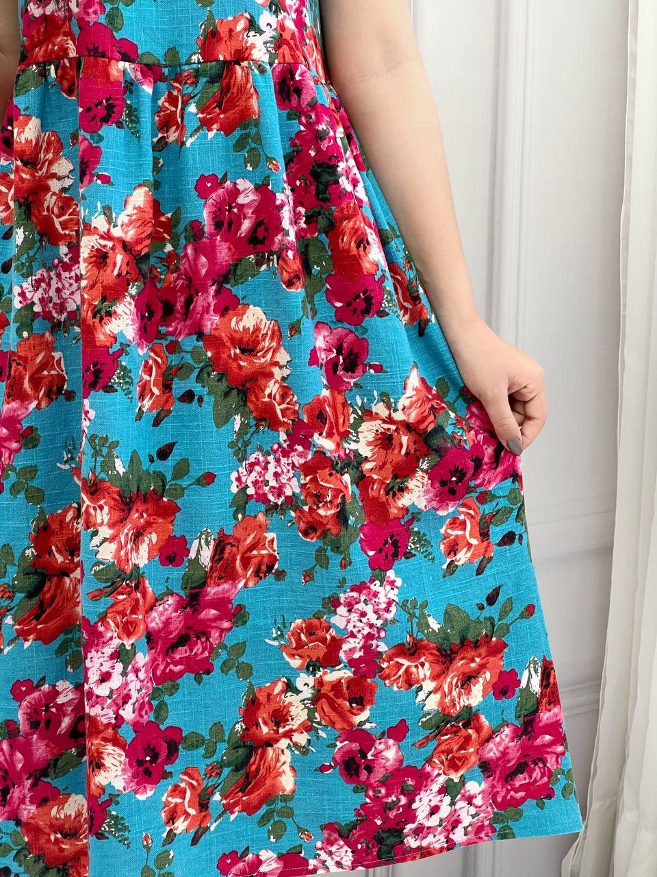 پیراهن لینن نخ هندی کد 3739