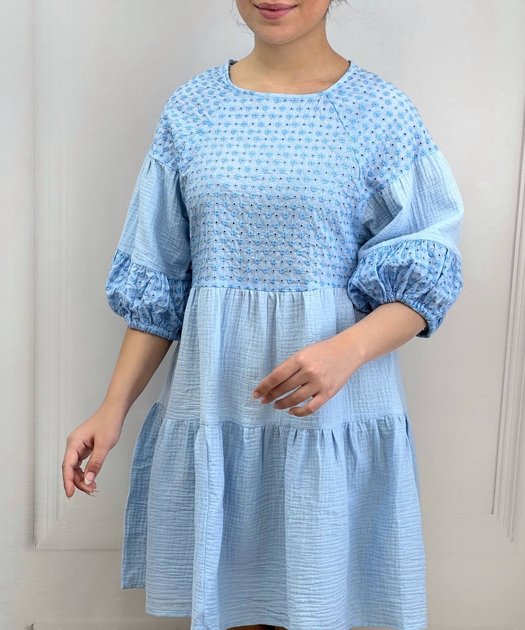 پیراهن موسلین خامه دوزی کد 3741