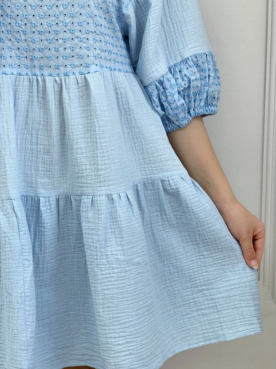 پیراهن موسلین خامه دوزی کد 3741